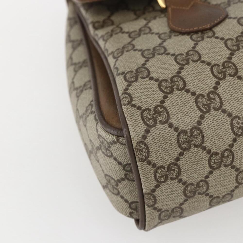 GUCCI GG Supreme Hand Bag PVC Beige Gold 116 02 080 Auth 158457 - Picture 14 of 16